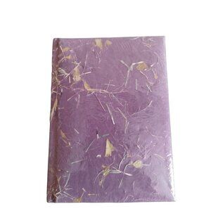 NWT World Paper all natural recycled‎ purple notebook